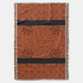 Zwarte en goudbloemen 9 deken (Voorkant Verticaal)