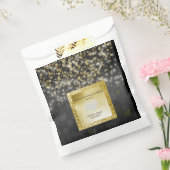 ZWARTE EN GOUDE DIAMONEN NIEUWE FAVOR BAG BEDANKZAKJE (Gezegeld)