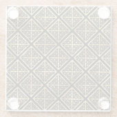 ZWARTE EN GOUDE IERSE CELTISCHE KENNIS EN KROSSEN GLAZEN ONDERZETTER (Achterkant)