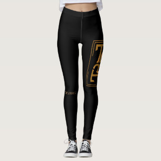 ZWARTE EN GOUDE TB-leggings Leggings