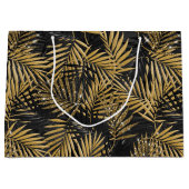 ZWARTE EN GOUDE TROPISCHE LEIDINGEN GROOT CADEAUZAKJE (Voorkant)