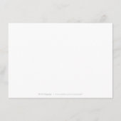 Zwarte en goudelegante bruiloft informatiekaartje (Achterkant)