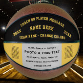 Zwarte en gouden Aangepaste Basketball Ball voor t Basketbal