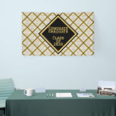 Zwarte en Gouden Afstuderen | 2026 Spandoek (Beurs)