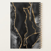 Zwarte en gouden agaat planner (Achterkant)