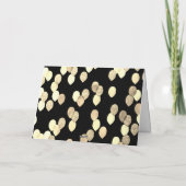 Zwarte en gouden ballonnen 50e verjaardag kaart (Achterkant)