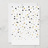 Zwarte en gouden ballonnen Eén jongeman Kaart (Achterkant)