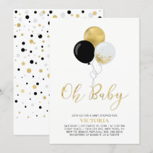 Zwarte en gouden ballonnen | Oh Baby Boy Baby show