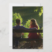 Zwarte en gouden  bloemen Sla de datum op Save The Date (Achterkant)