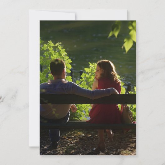 Zwarte en gouden  bloemen Sla de datum op Save The Date (Achterkant)