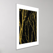 Zwarte en gouden bomen folie afdrukken (Laagn)