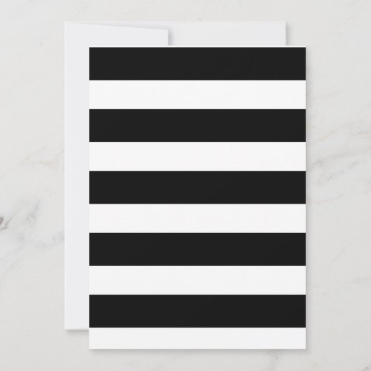 Zwarte en gouden bruids douche uitnodigingen (Achterkant)