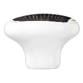 Zwarte en Gouden Cupcakes Keramische Knoppen (Zijkant)