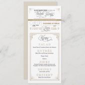 zwarte en gouden dank U menukaarten Menu (Voorkant / Achterkant)