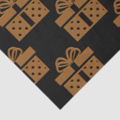 Zwarte en gouden dozen en pekels tissuepapier (Detail)