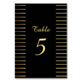 Zwarte en gouden elegante sjabloon voor handgeschr kaart (Achterkant)