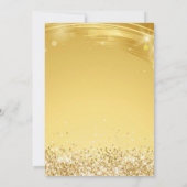 Zwarte en Gouden Feestbus Kaart (Achterkant)