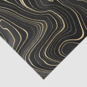 Zwarte en gouden geode-stratatexturen tissuepapier (Detail)