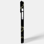 Zwarte en gouden glans Case-Mate iPhone case (Achterkant / Links)