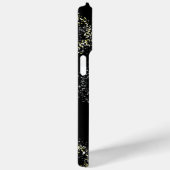 Zwarte en gouden glans Case-Mate iPhone case (Achterkant / Rechts)