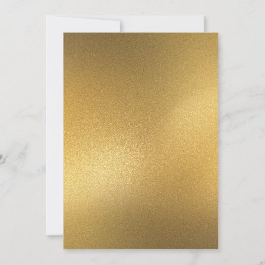 Zwarte en gouden glinsterende diamanten 50ste verj kaart (Achterkant)