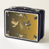 Zwarte en gouden grafische kunst, Luxe Abstracte s (Achterkant)