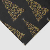 Zwarte en gouden hedendaagse Kerstmis Tissuepapier (Detail)