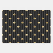 Zwarte en gouden heks, Mons en Pomkins Halloween Inpakpapier Vel (Voorkant)