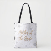 Zwarte en Gouden Hemelse Moeder van de Bruid Tote Bag (Voorkant)