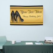 Zwarte en gouden hiel - wedstrijd spandoek (Beurs)