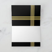 Zwarte en gouden ijskolk - Hartelijk dank voor uw  Bedankkaart (Binnen)