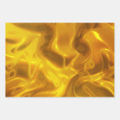 Zwarte en gouden Kerstmis Inpakpapier Vel (Voorkant 2)