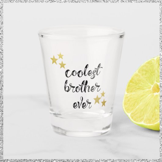 Zwarte en gouden koelste Broeder ooit Shot Glas