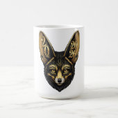 Zwarte en gouden kunstesthetiek jaar 2026 koffiemok (Center)