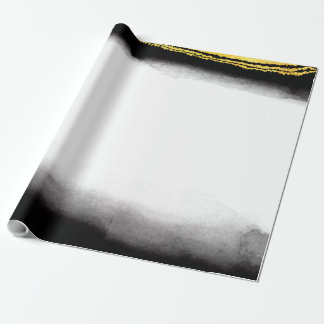 Zwarte en gouden luxe achtergrond 5 cadeaupapier