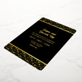 Zwarte en gouden luxe Kaart - Ontwerp Gold Foil (Gedraaid)