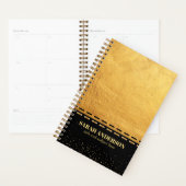 Zwarte en gouden luxe planner (Display)