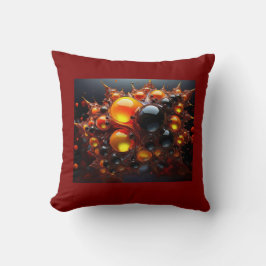 Zwarte en gouden Mandelbrot ballen Kussen