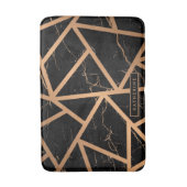 Zwarte en gouden marmer badmat (Voorkant Verticaal)