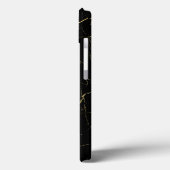 Zwarte en gouden marmer Case-Mate iPhone case (Achterkant / Links)