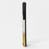 Zwarte en gouden marmer Case-Mate iPhone case (Achterkant/links)
