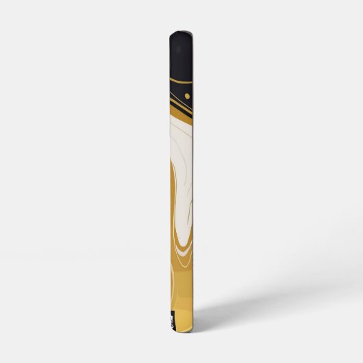 Zwarte en gouden marmer samsung galaxy hoesje (Linkerkant)