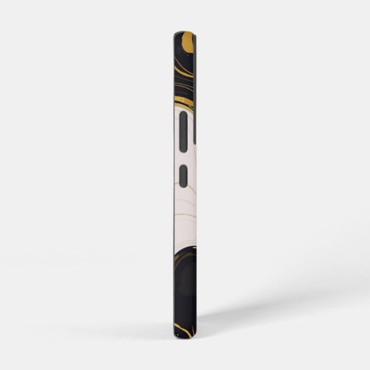 Zwarte en gouden marmer samsung galaxy hoesje (Rechterkant)