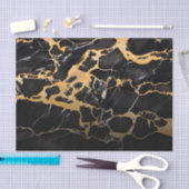Zwarte en gouden marmer tissuepapier (Craft)