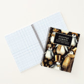 Zwarte en gouden pinguïn notitieboek (Binnen)