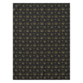 Zwarte en gouden pompoen, Halloween Table Cloth Tafelkleed (Voorkant)