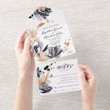 Zwarte en gouden rook bloemen