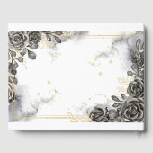 Zwarte en Gouden Rozen Gastenboek (Achterkant)