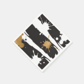 Zwarte en gouden servetten (Hoek)