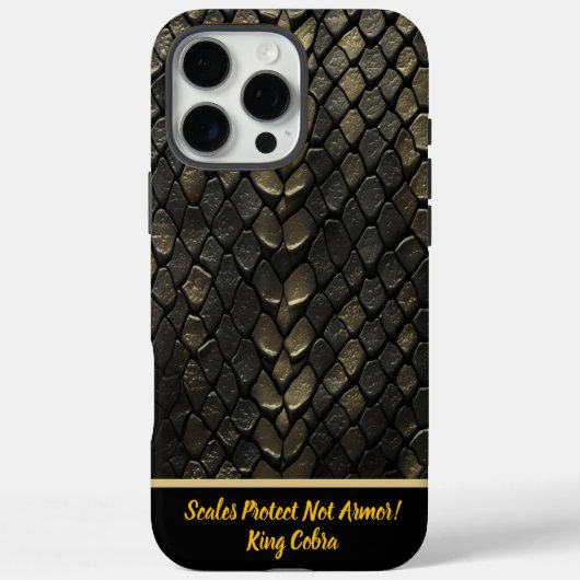 Zwarte en gouden slangenpatronen Case-Mate iPhone case (Achterkant)